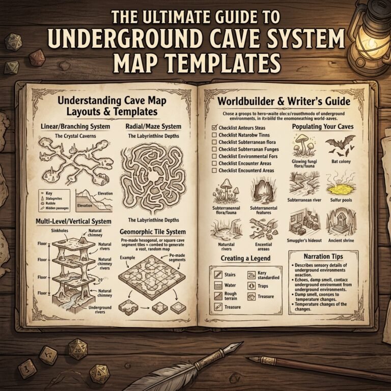 The Ultimate Guide to Underground Cave System Map Templates (For TTRPGs ...