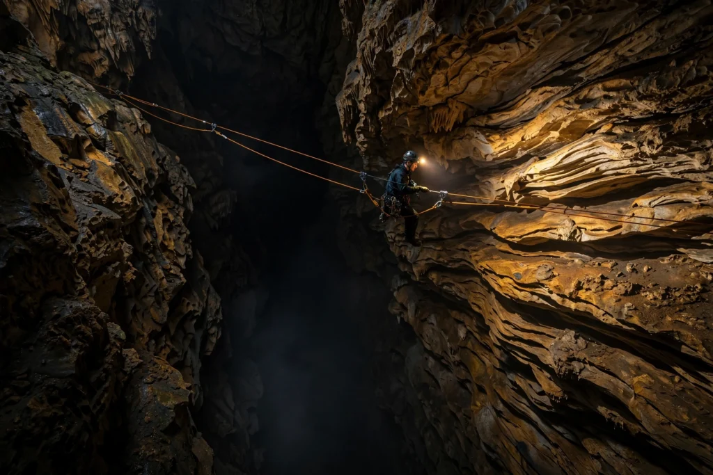 Comparing Sistema Cheve and Krubera cave depths
