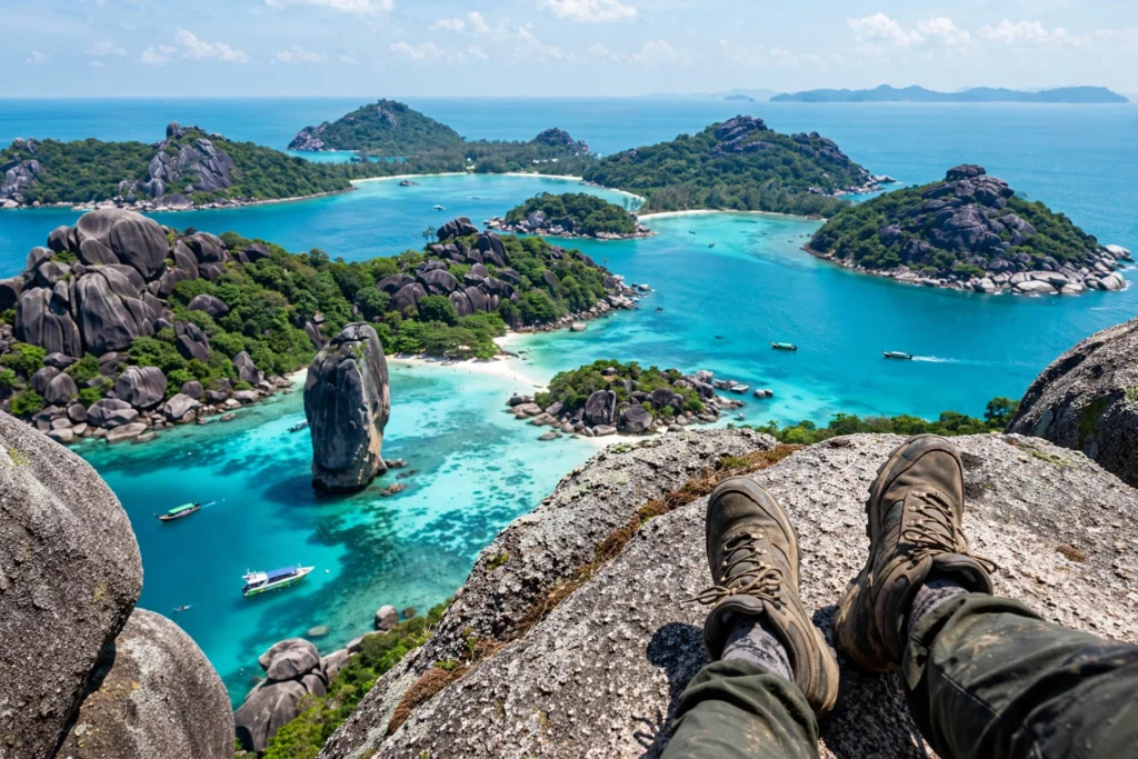 Sail Rock dive site in the Similan Islands