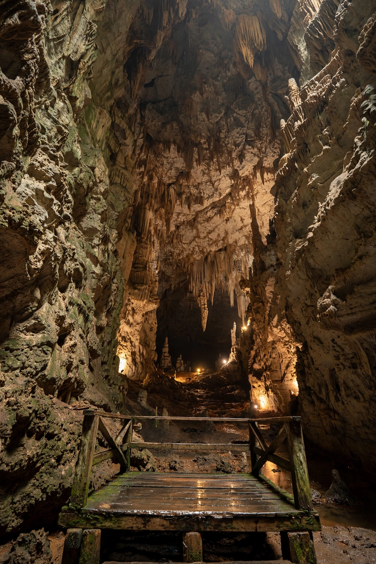 The Cathedral, an 18-meter-high limestone chamber in Waitomo Glowworm Caves